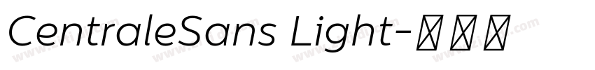 CentraleSans Light字体转换